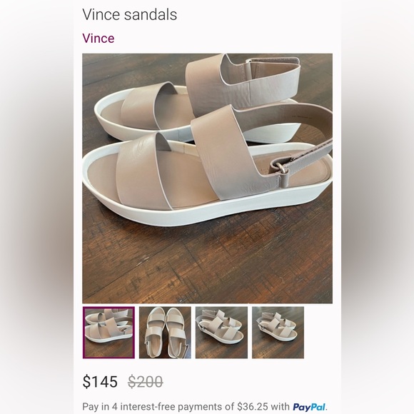 VINCE Tan Summer Sandals - Picture 11 of 11